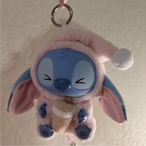 Eat something before sleep stitch plush keychain💗